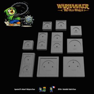 Socle magnétique régimentaire the old world