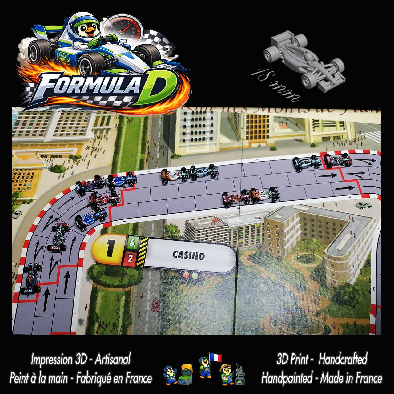 F1 miniatures peintes pour Formula D